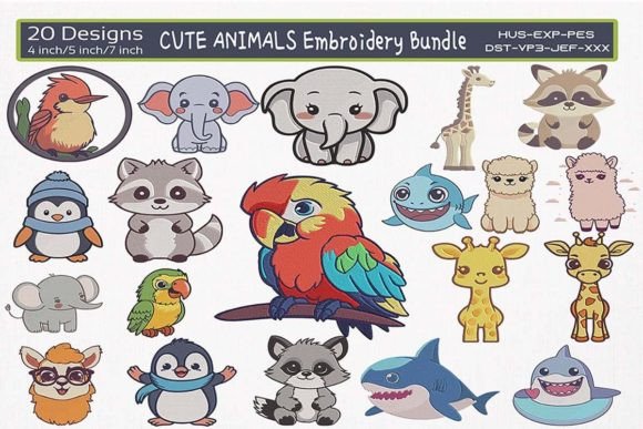 Cute Animals Embroidery Bundle: A Designer’s Review