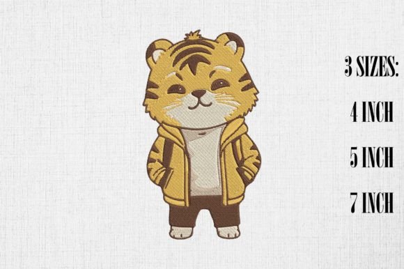Cute Tiger Embroidery Design Review for Apparel