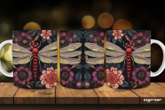 Embroidery Dragonfly Mug Sublimation Review