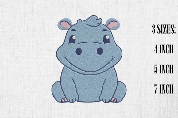 Kawaii Hippo Embroidery Design Review