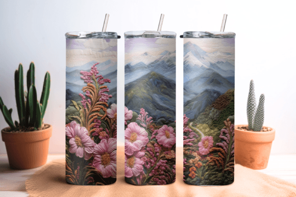 Mountain Embroidery Tumbler Wrap Review