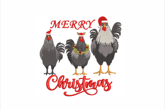 Review: Christmas Chickens Embroidery Design
