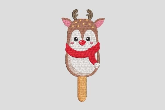 Review: Christmas Cute Deer Ice Cream Embroidery