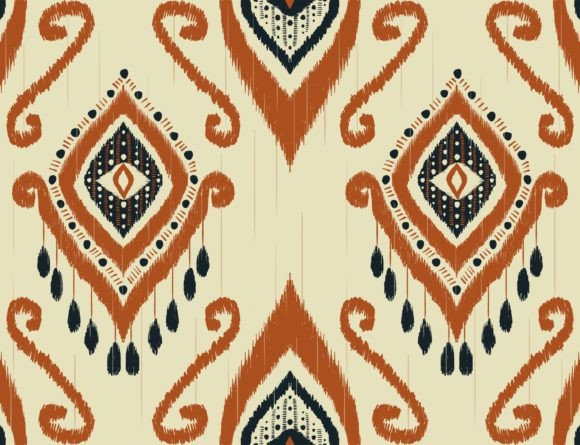 Review: Colorful Ikat African Embroidery Pattern