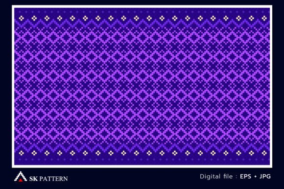 Review: Embroidery Ethnic Pixel Pattern Vector