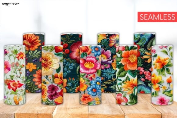 Review: Embroidery Flowers Tumbler Bundle for Holiday Crafts