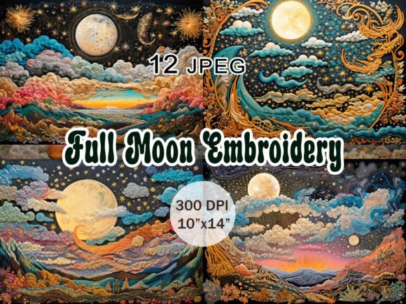 Review: Fool Moon Embroidery JPEG Clipart for Apparel