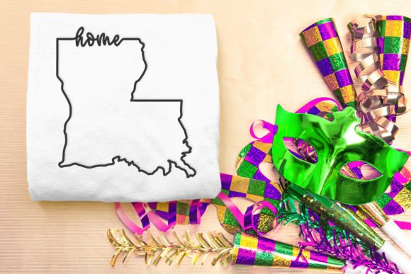 Review: Louisiana Home State Outline Embroidery