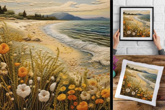 Reviewing 3d Graphic, Wool Embroidery Beach for Holiday Crafts