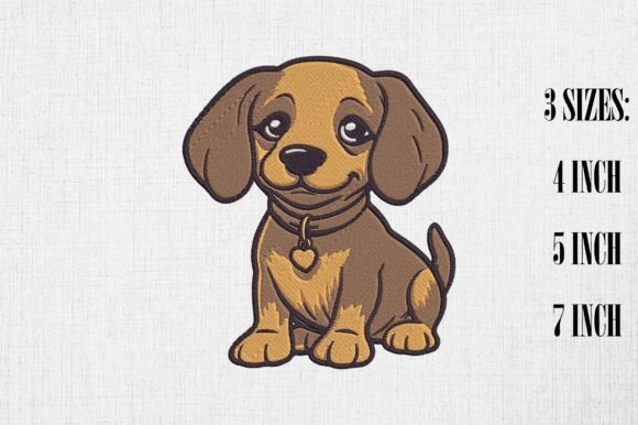 Reviewing the Cute Kawaii Dachshund Embroidery Design