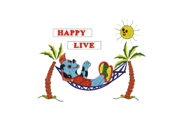 Reviewing the Happy Dog Embroidery Design